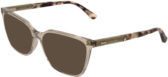 Calvin Klein CK26536 sunglasses in Transparent Nude