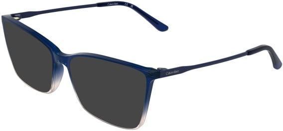 Calvin Klein CK26542-56 sunglasses in Transparent Blue/Nude