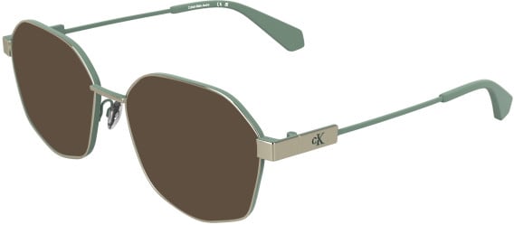 Calvin Klein CKJ26224 sunglasses in Gold/Light Green