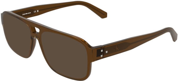 Calvin Klein CKJ26634 sunglasses in Transparent Brown