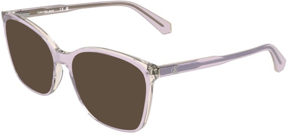 Calvin Klein CKJ26638 sunglasses in Transparent Lavander