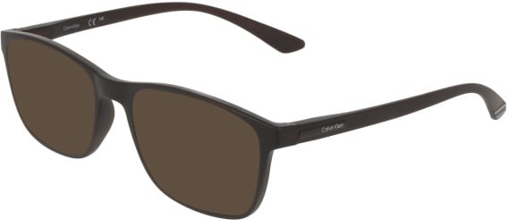 Calvin Klein CK19571N sunglasses in Matte Crystal Brown