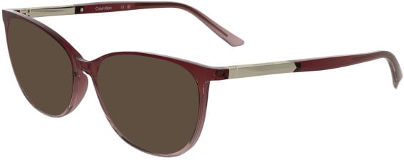 Calvin Klein CK25512 sunglasses in Transparent Burgundy/Rose