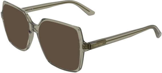 Calvin Klein CK25547 sunglasses in Transparent Brown