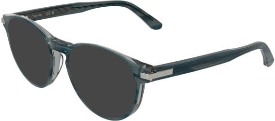 Calvin Klein CK26513 sunglasses in Transparent Striped Blue