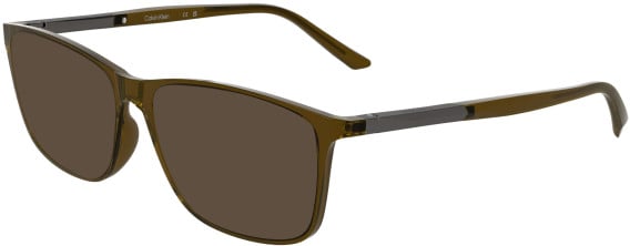 Calvin Klein CK5864N-57 sunglasses in Transparent Amber
