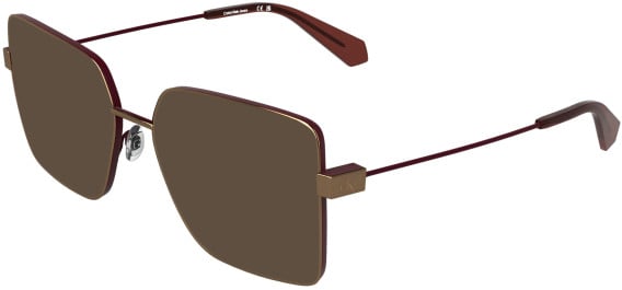 Calvin Klein CKJ26203 sunglasses in Amber Gold/Matte Burgundy