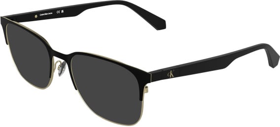 Calvin Klein CKJ26204 sunglasses in Matte Black/Gold