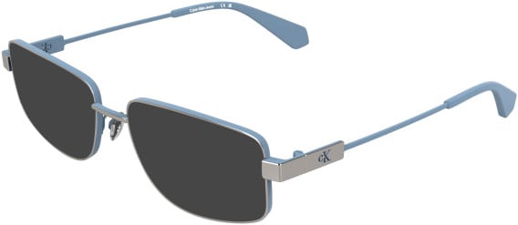 Calvin Klein CKJ26223 sunglasses in Light Ruthenium/Azure