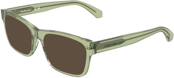 Calvin Klein CKJ26303 sunglasses in Transparent Green To Dark Gree