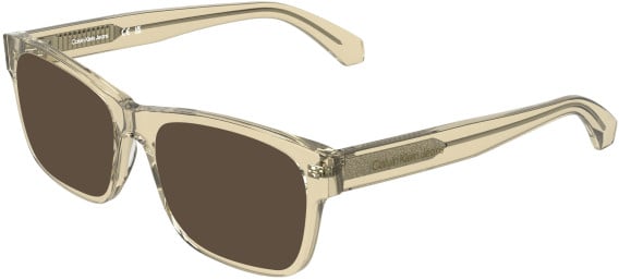 Calvin Klein CKJ26303 sunglasses in Transparent Yellow To Lime