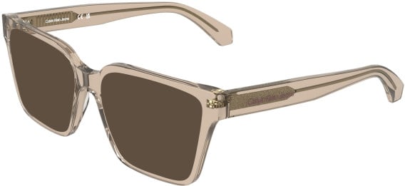Calvin Klein CKJ26304 sunglasses in Transparent Brown To Violet