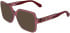 Calvin Klein CKJ26613 sunglasses in Transparent Red