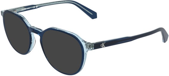 Calvin Klein CKJ26637 sunglasses in Transparent Blue