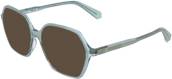 Calvin Klein CKJ26639 sunglasses in Transparent Light Green
