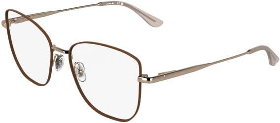 Lacoste L2323 glasses in Rose Gold/Brown