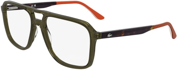 Lacoste L2991-58 glasses in Transparent Khaki Brown