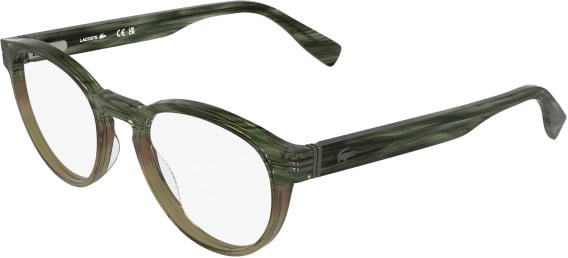 Lacoste L4023 glasses in Striped Gradient Olive Brown