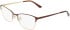 Marchon NYC M-4035 glasses in Matte Brown/Gold