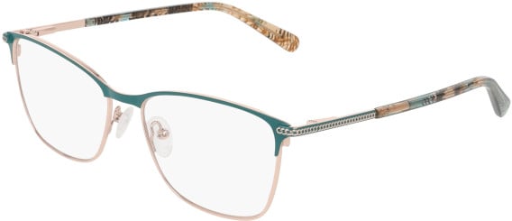 Marchon NYC M-4036 glasses in Green/Rose Gold