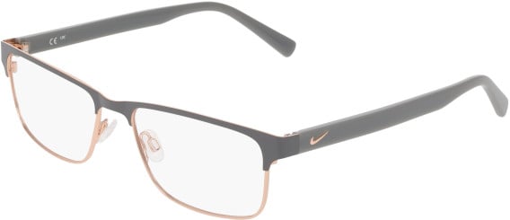 NIKE 1002Y-54 glasses in Matte Smoke Grey/Rose Gold