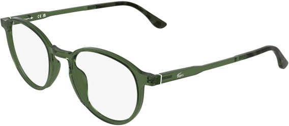Lacoste L4027 glasses in Transparent Khaki