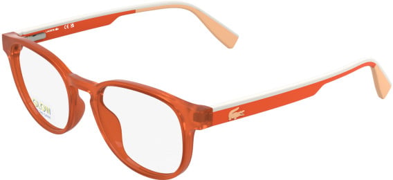 Lacoste L3666 glasses in Transparent Orange Lumi