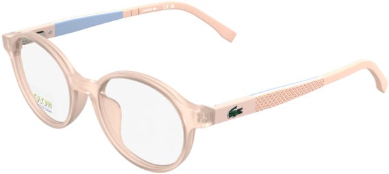 Lacoste L3668 glasses in Transparent Peach Lumi