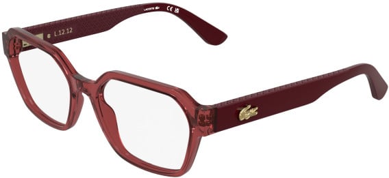 Lacoste L4025 glasses in Transparent Light Burgundy