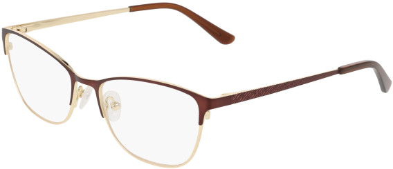 Marchon NYC M-4035 glasses in Matte Brown/Gold