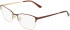 Marchon NYC M-4035 glasses in Matte Brown/Gold