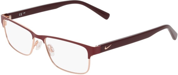 NIKE 1002C-50 glasses in Matte Dk Team Red/Rose Gold