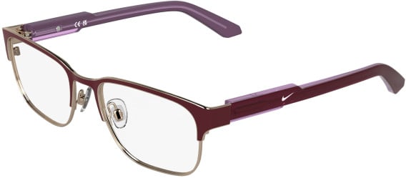 NIKE 5402 glasses in Matte Burgundy/Rose Gold