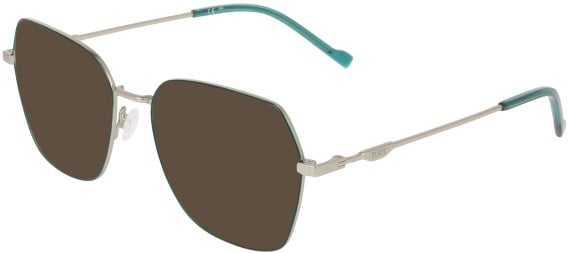 DKNY DK3010 sunglasses in Satin Silver