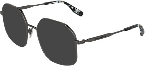 Karl Lagerfeld KL371 sunglasses in Dark Ruthenium Shiny