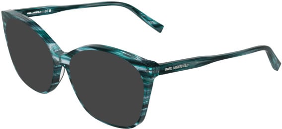 Karl Lagerfeld KL6230 sunglasses in Striped Petrol