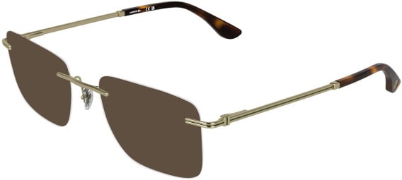 Lacoste L2324 sunglasses in Matte Gold