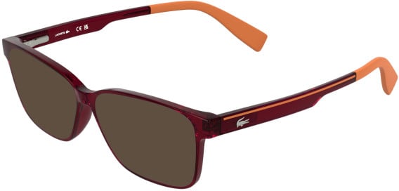 Lacoste L3664 sunglasses in Transparent Red