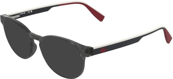 Lacoste L3666 sunglasses in Transparent Grey