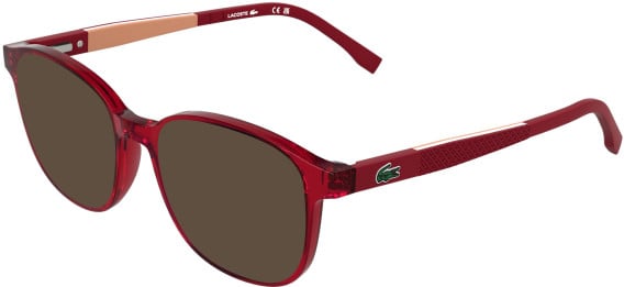 Lacoste L3667 sunglasses in Transparent Red