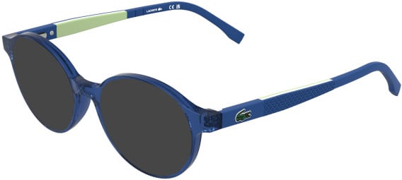 Lacoste L3668 sunglasses in Transparent Blue