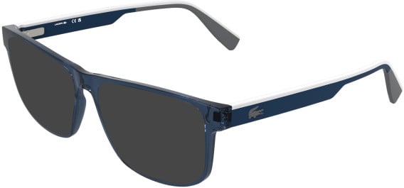 Lacoste L4011 sunglasses in Transparent Blue