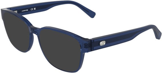 Lacoste L4012 sunglasses in Transparent Blue