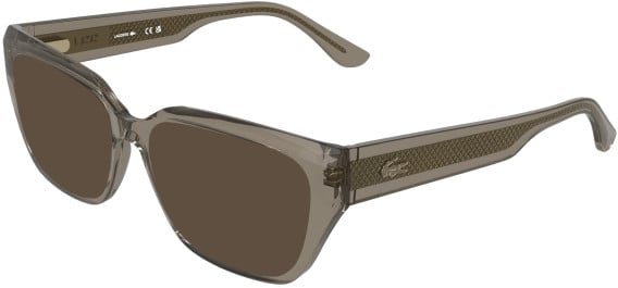 Lacoste L4014 sunglasses in Transparent Taupe
