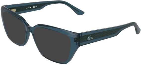 Lacoste L4014 sunglasses in Transparent Blue