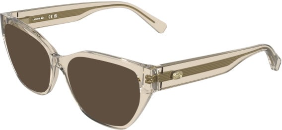 Lacoste L4015 sunglasses in Transparent Honey