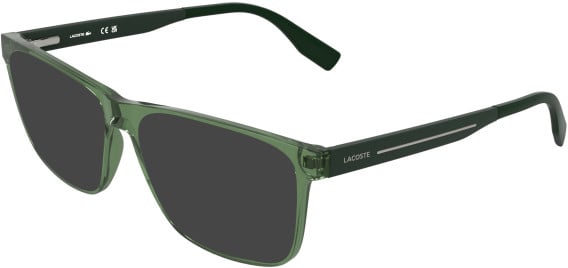 Lacoste L4030-55 sunglasses in Transparent Green