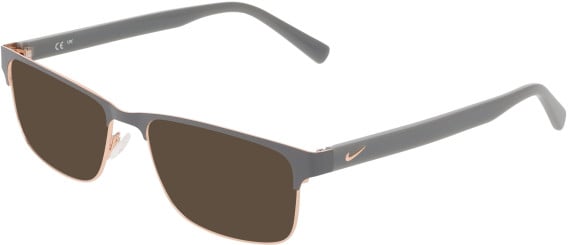 NIKE 1002Y-56 sunglasses in Matte Smoke Grey/Rose Gold