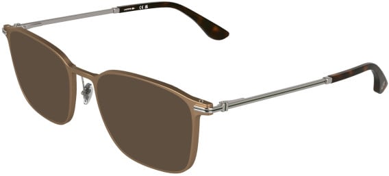 Lacoste L2325 sunglasses in Matte Amber Gold