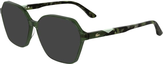 Lacoste L2988 sunglasses in Transparent Green
